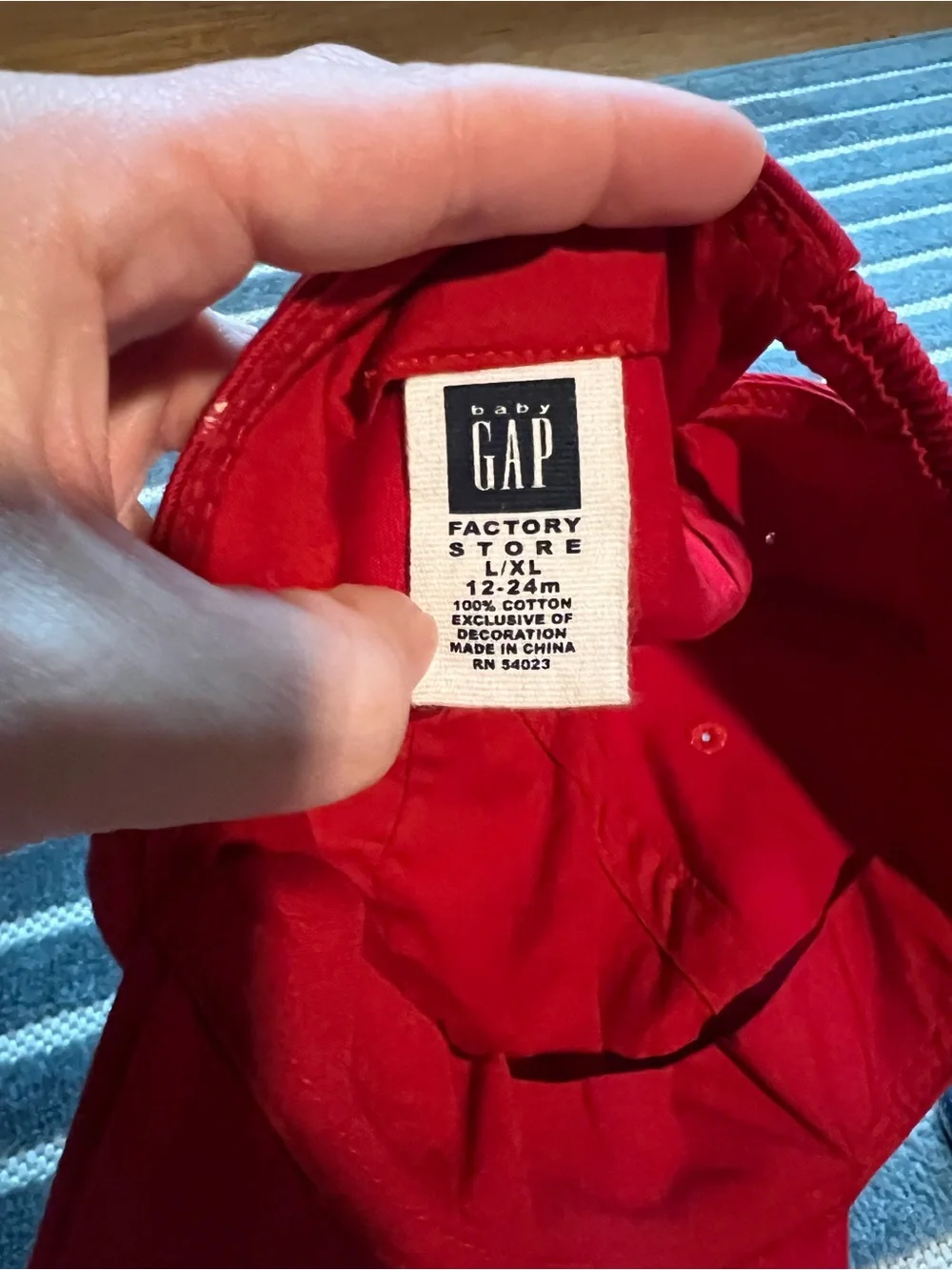 Vintage Gap Kids USA Red Baseball Cap